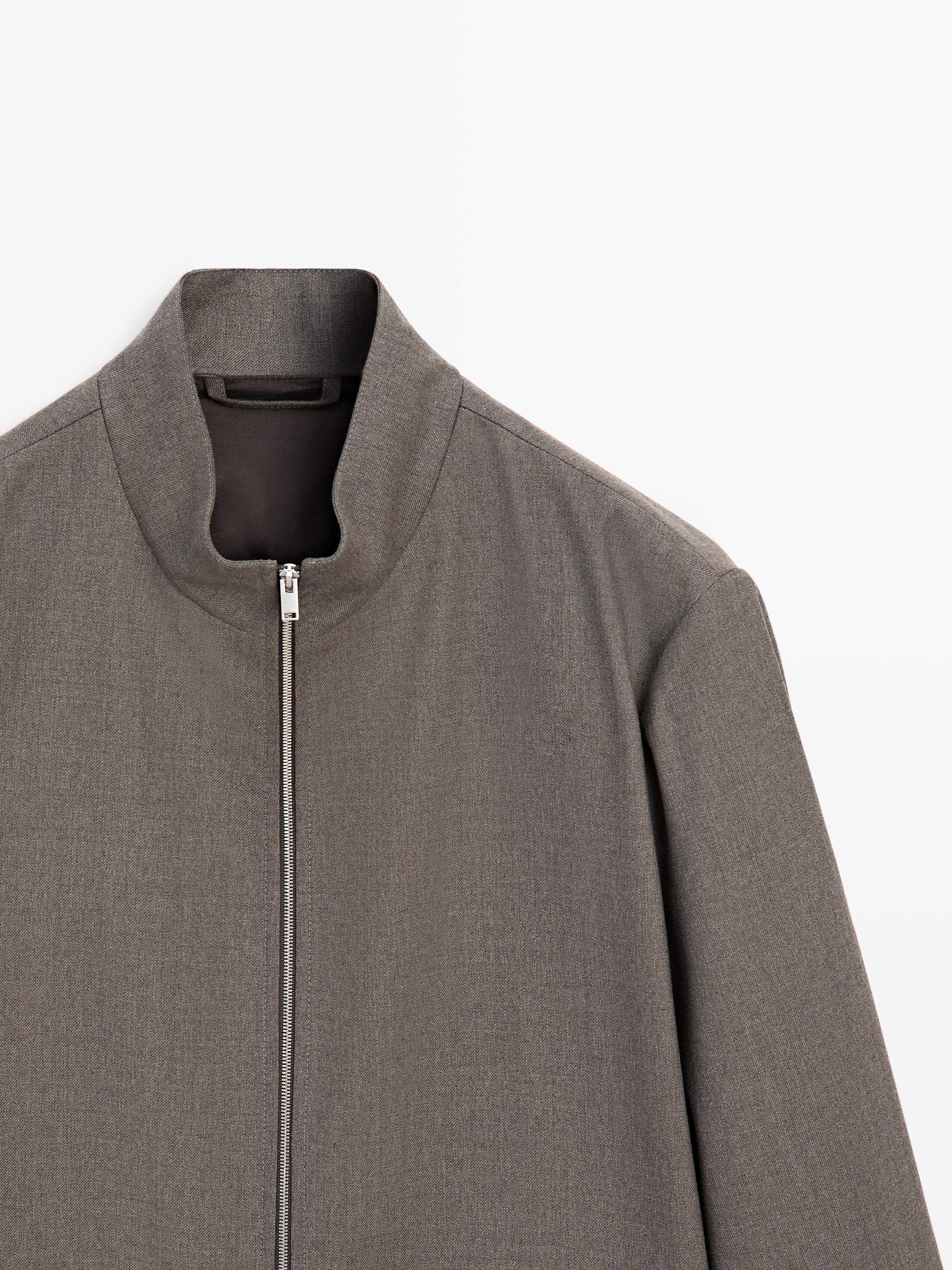 Cool wool blend jacket